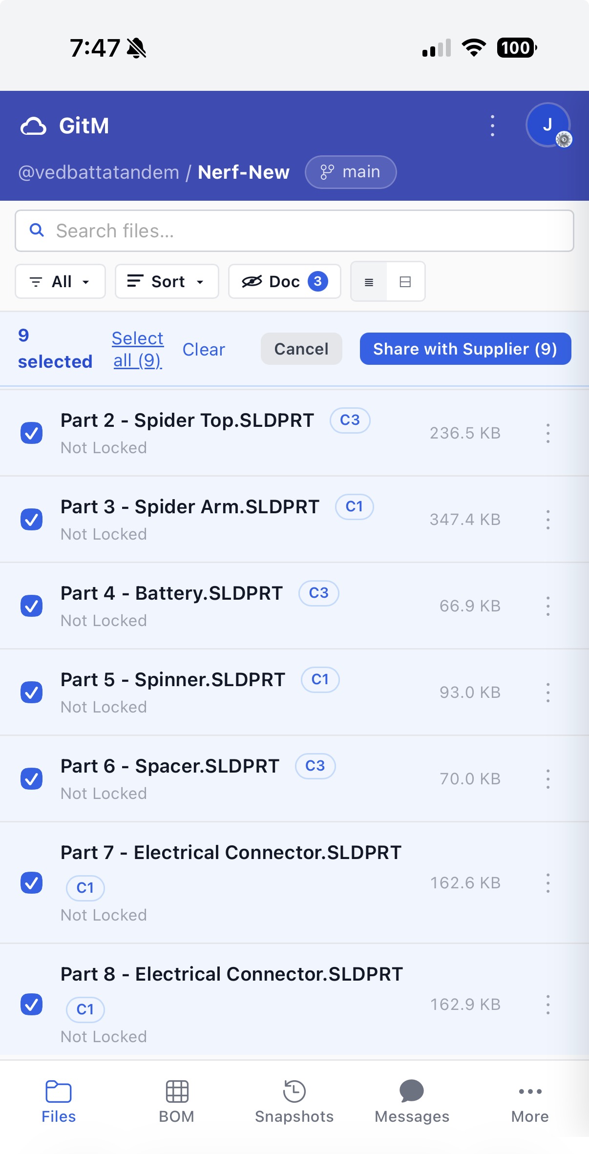 The Supplier Exchange download page on a phone